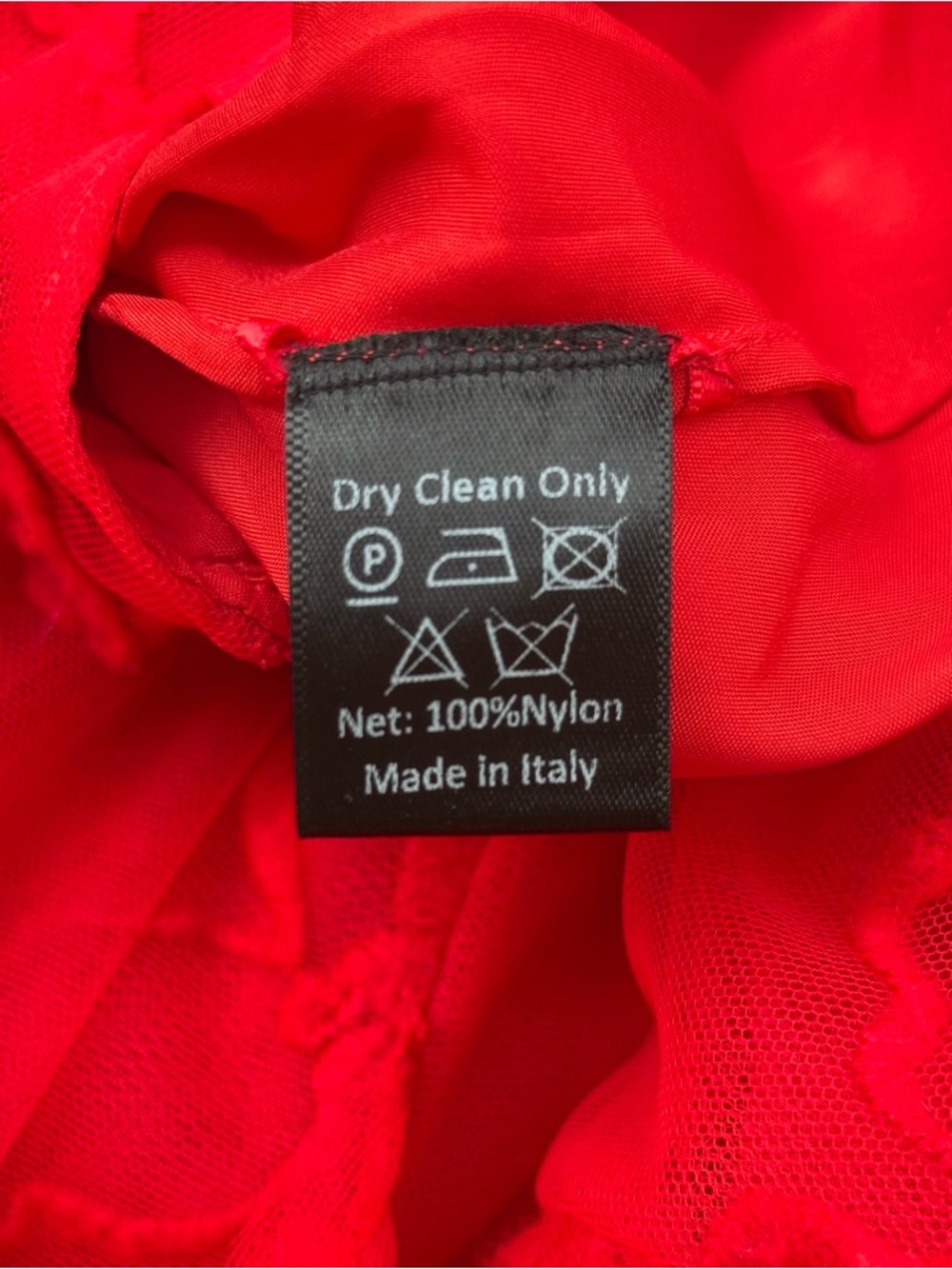 Simone Rocha Red Floral Tulle Midi Skirt Uk 6 Sheer Embroidered Made In Italy - Picture 12 of 15